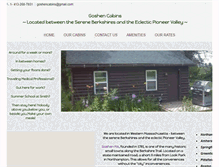 Tablet Screenshot of goshencabins.com